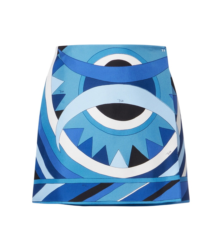 Photo: Pucci Printed silk miniskirt