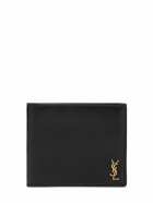SAINT LAURENT - Tiny Monogram Leather Wallet