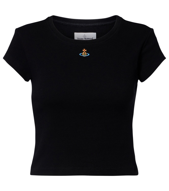 Photo: Vivienne Westwood Peru cropped cotton-blend jersey T-shirt