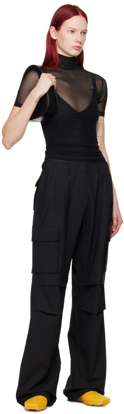 Coperni Black Tailored Cargo Pants