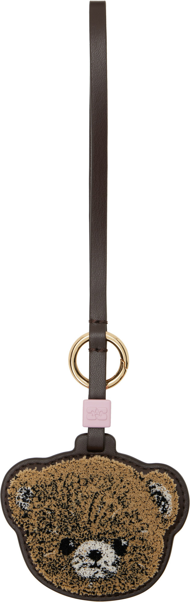 GANNI Brown Teddy Bear Bag Charm