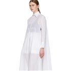 Valentino White Sheer Shirt Dress