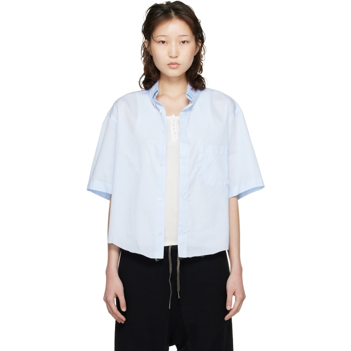 Photo: Maison Margiela Blue Short-Sleeved Shirt