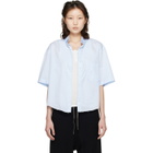 Maison Margiela Blue Short-Sleeved Shirt