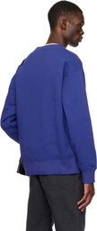 Valentino Blue Cotton Panther 'Class of 1960' Print Sweatshirt