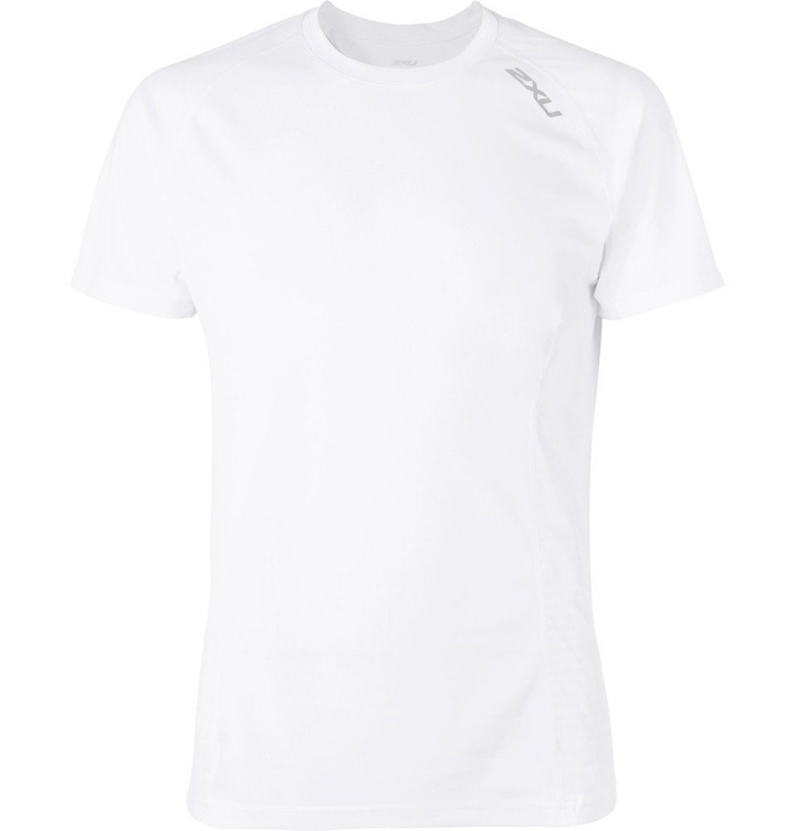 Photo: 2XU - X-VENT Mesh-Panelled Jersey T-Shirt - White