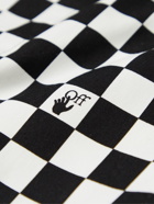 Off-White - Checked Cotton-Twill Shirt - Black