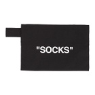 Off-White Black and White Socks Pouch