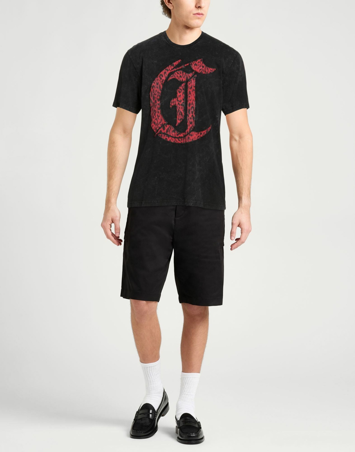 Just Cavalli Mens T-shirt Charcoal