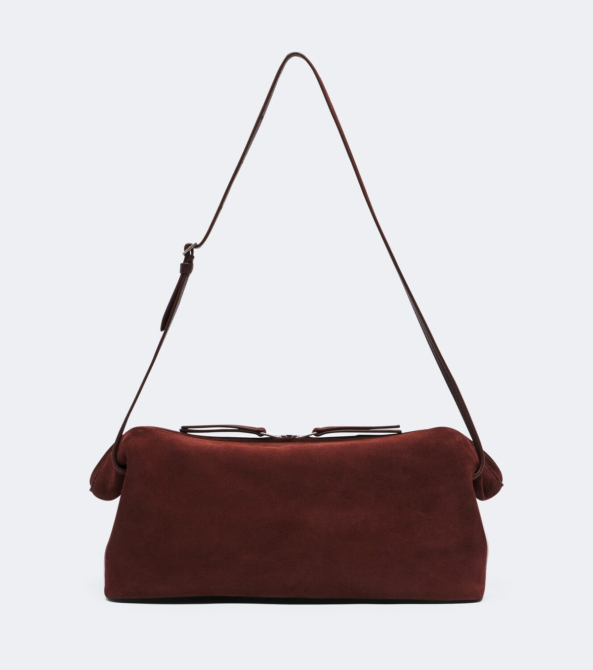 Nour Hammour Kenza suede shoulder bag