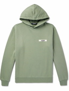 Jacquemus - Logo-Appliquéd Cotton-Jersey Hoodie - Green