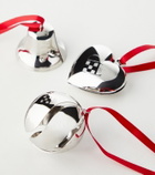 Georg Jensen Set of 3 palladium-plated ornaments