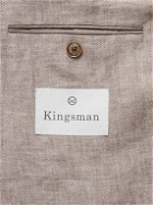 Kingsman - Herringbone Linen Blazer - Brown