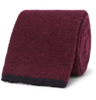 Brunello Cucinelli - 6.5cm Knitted Cashmere Tie - Men - Burgundy