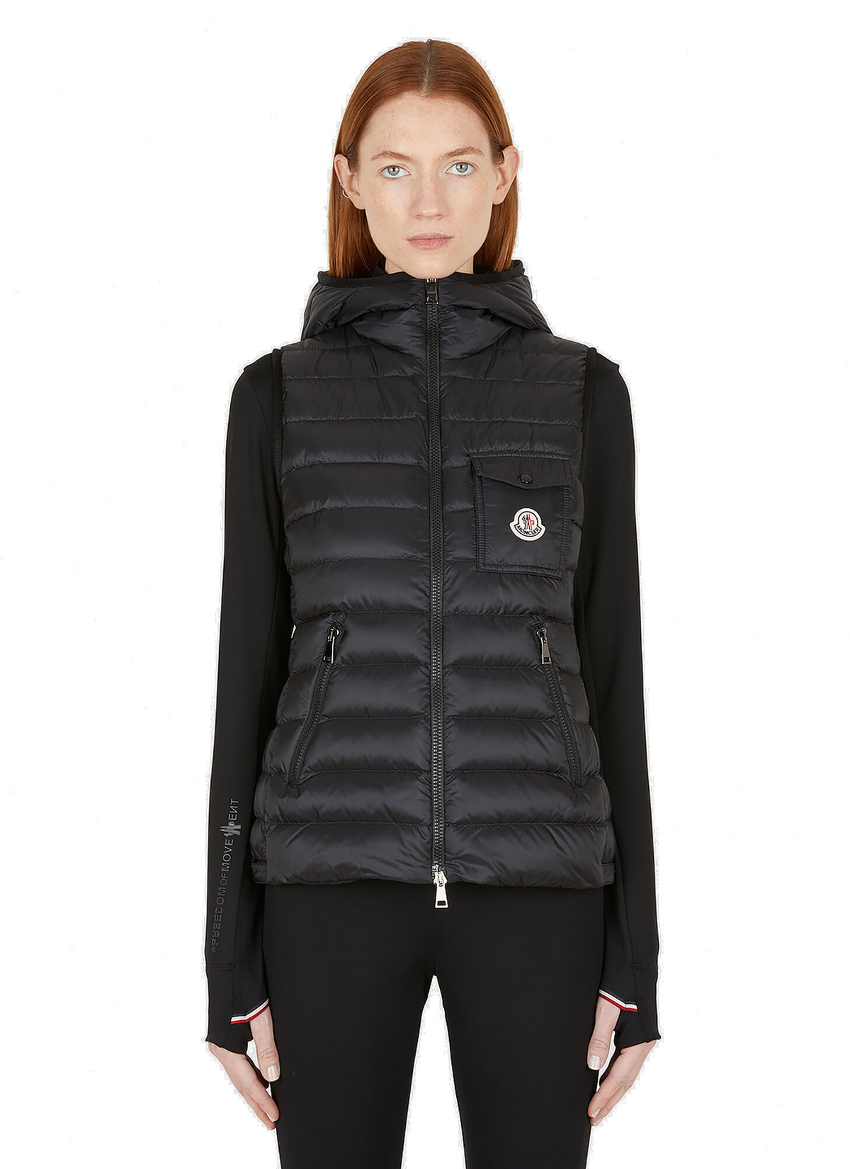 Glyco Gilet Jacket in Black Moncler