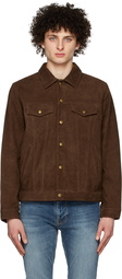 Nudie Jeans Brown Robby Nubuck Jacket