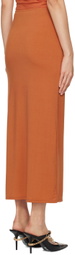 Miaou Orange Chiara Maxi Skirt