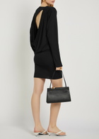 Jacquemus La Robe Mistral Cowl-back Woven Mini Dress Black