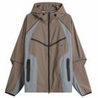 Nike Men's Tech Woven Pro Jacket in Cave Stone/Cool Grey/Black