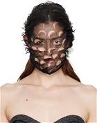 Maison Margiela Black Cutout Face Mask
