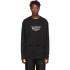 Givenchy Black Homme Podium Overlay Long Sleeve T-Shirt