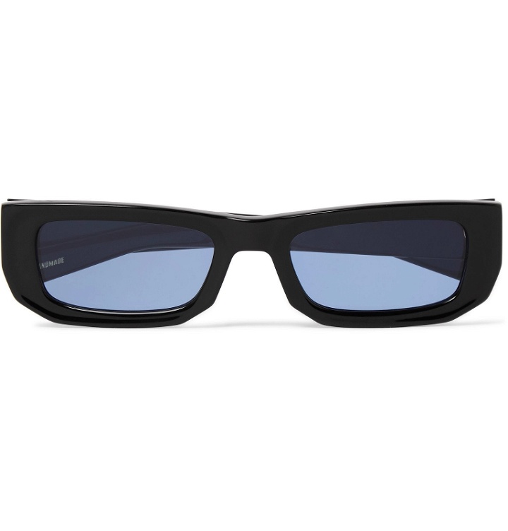 Photo: FLATLIST - Bricktop Rectangle-Frame Acetate Sunglasses - Black