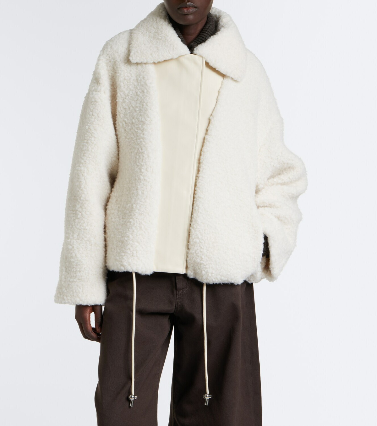 Sportmax Teddy-trimmed jacket