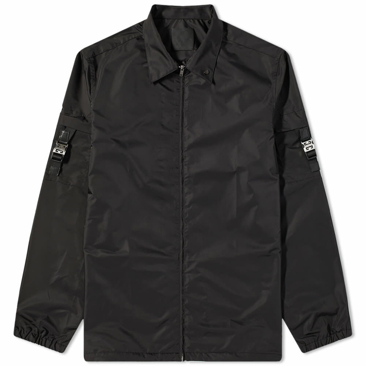 Photo: Givenchy Men's 4G Buckle Pocket Overshirt in Black