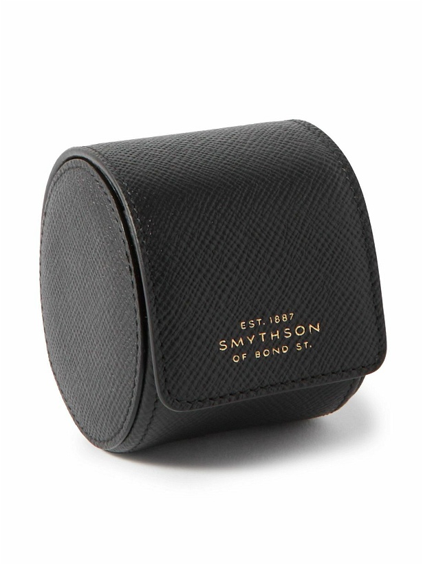 Photo: Smythson - Panama Cross-Grain Leather Watch Roll