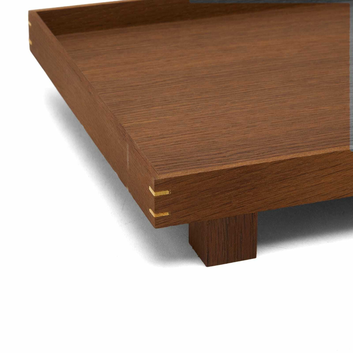 ferm LIVING Bon Wooden Tray - Small in Smoked Oak 