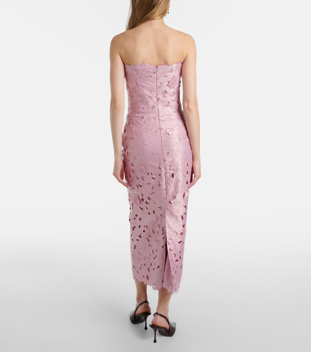 Costarellos Astelle guipure lace cocktail dress