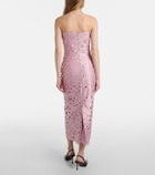 Costarellos Astelle guipure lace cocktail dress
