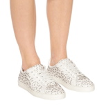 Alaïa Laser-cut leather sneakers