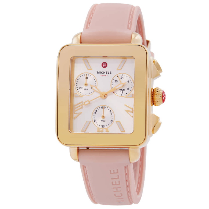 Photo: Michele Deco Sport Chronograph Quartz Silver Dial Ladies Watch MWW06K000072