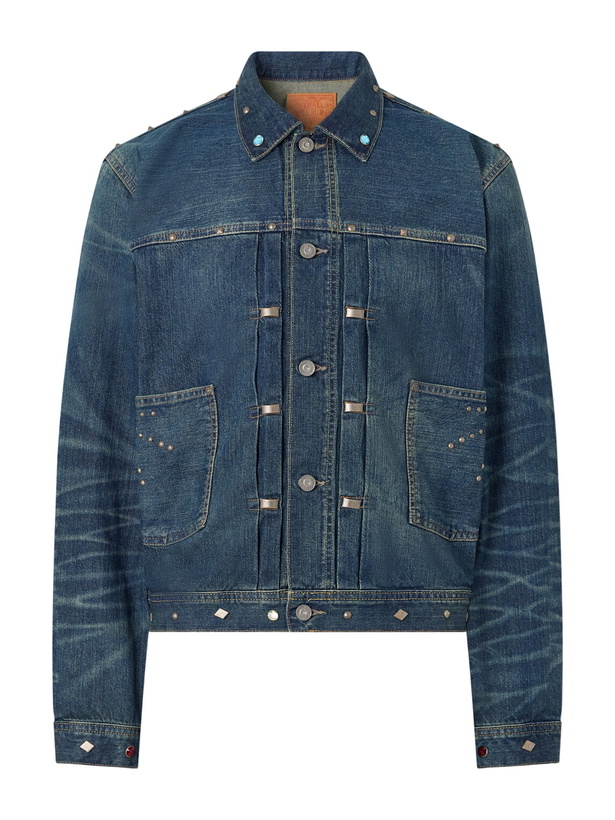 Photo: RRL - Embellished Denim Jacket - Blue