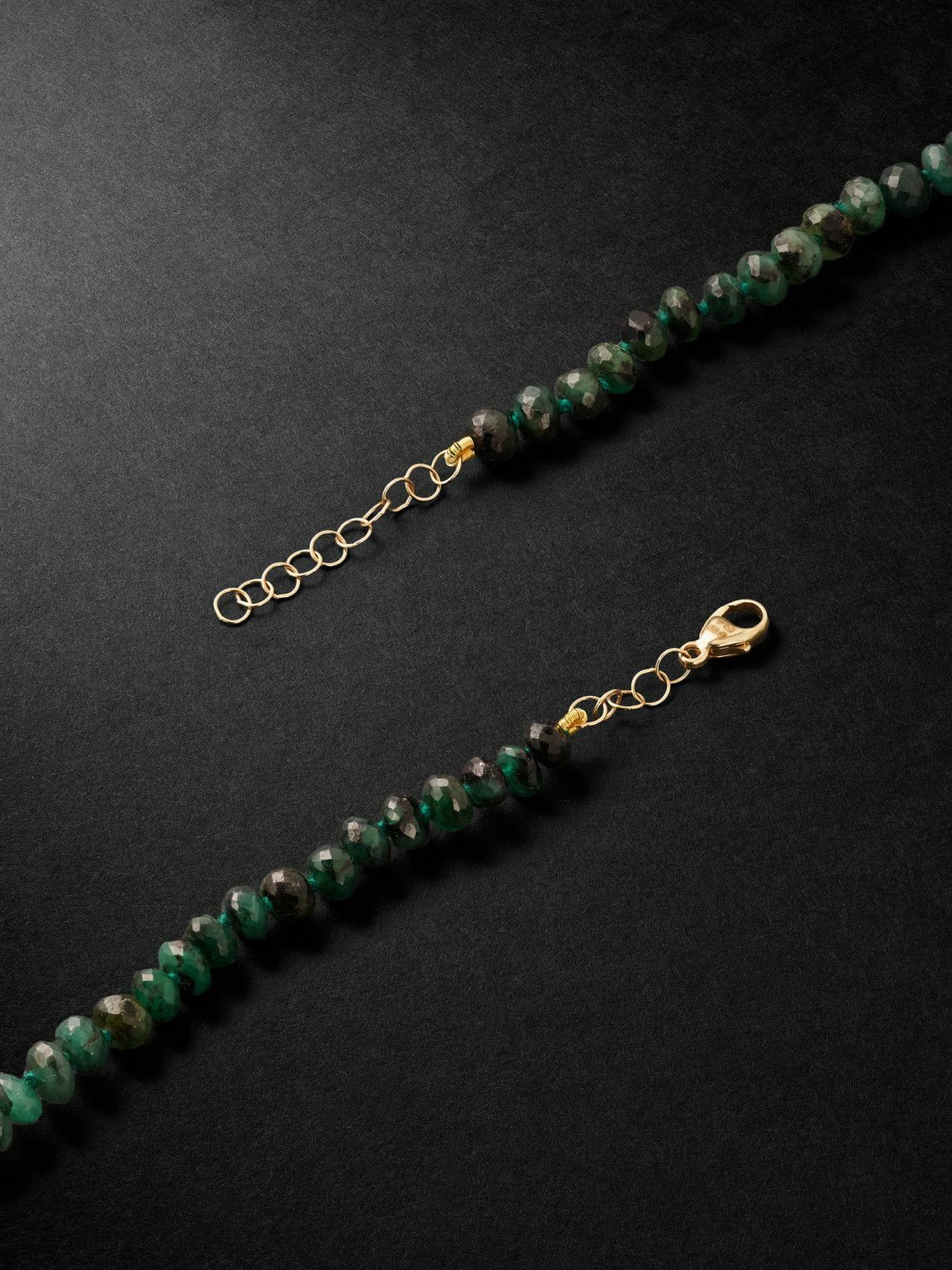 JIA JIA - Oracle Gold Emerald Beaded Necklace