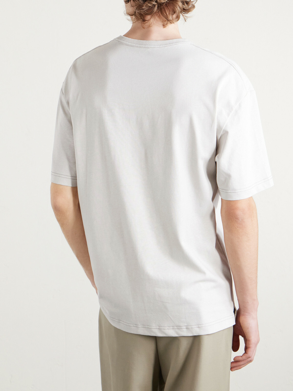 LEMAIRE - Cotton and Linen-Blend Jersey T-Shirt - Neutrals