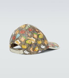 Gucci - Gucci Kawaii floral leather-trimmed cap