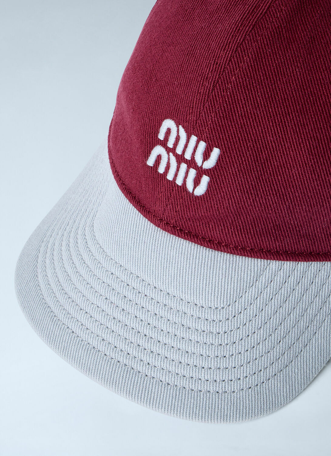 Miu Miu Logo Motif Baseball Cap