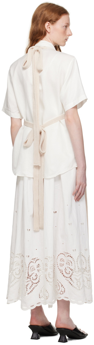 S.S.Daley Beige Elvina Apron Midi Dress