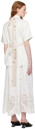 S.S.Daley Beige Elvina Apron Midi Dress