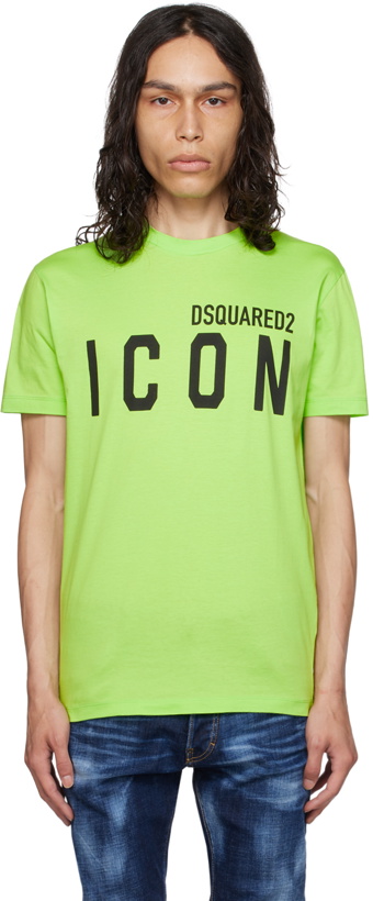 Photo: Dsquared2 Green 'Be Icon' T-Shirt
