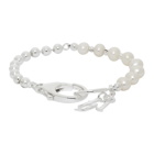 Hatton Labs Silver and Pearl 50/50 Bracelet