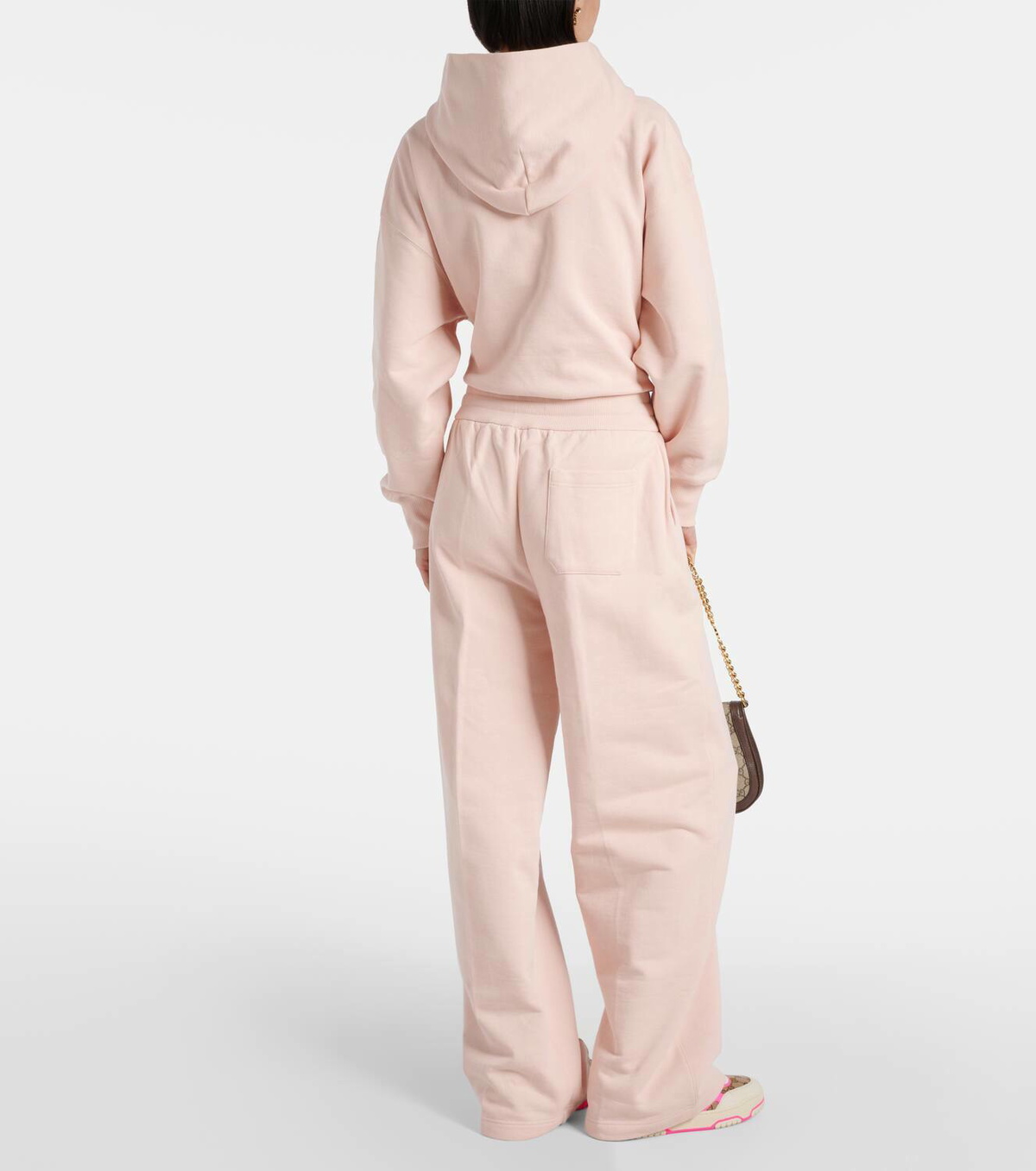 Gucci GG embroidered cotton jersey sweatpants