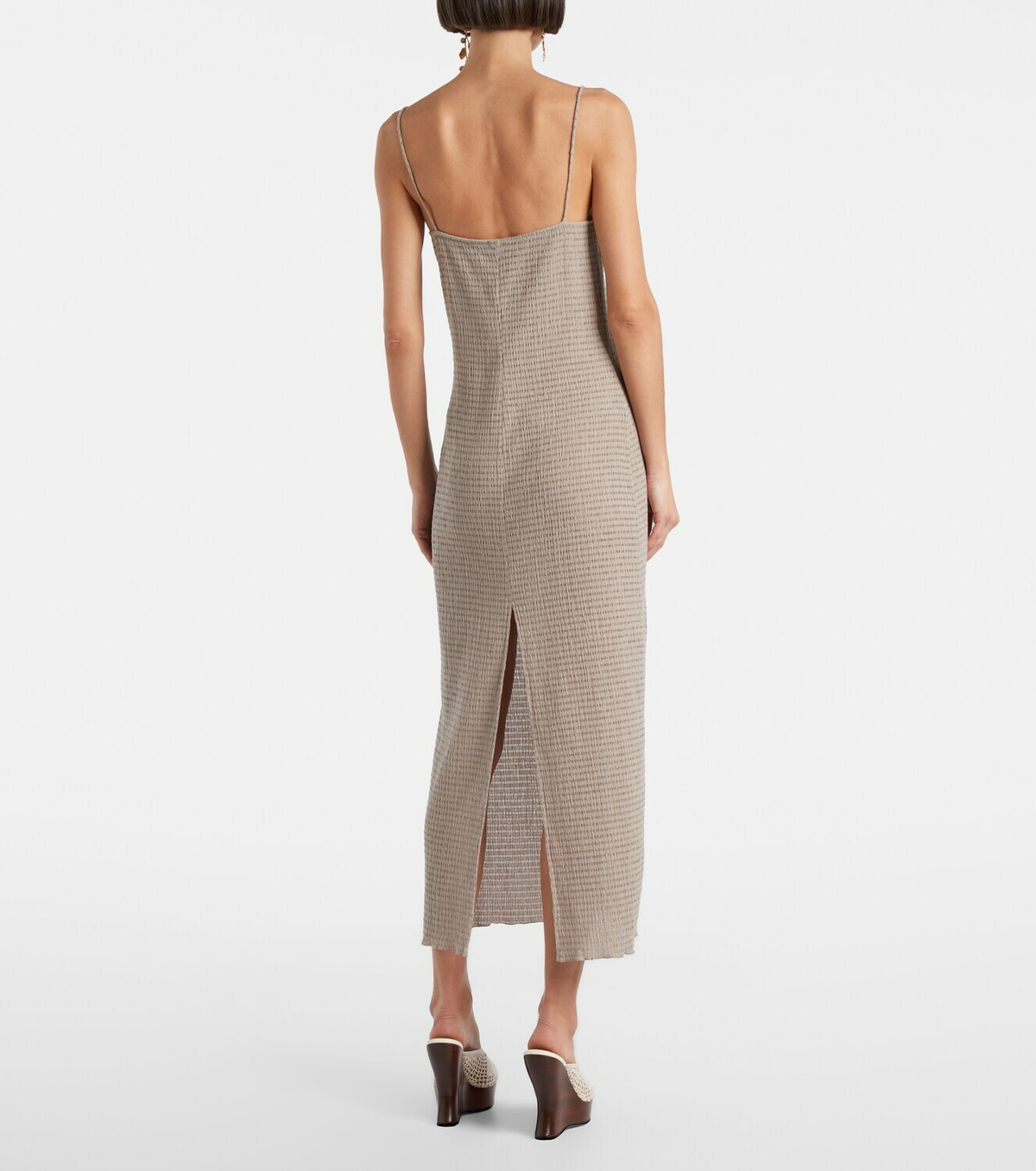 Magda Butrym Floral-appliqué midi dress
