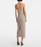 Magda Butrym Floral-appliqué midi dress