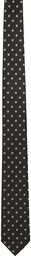 Dries Van Noten Black Polka Dot Tie