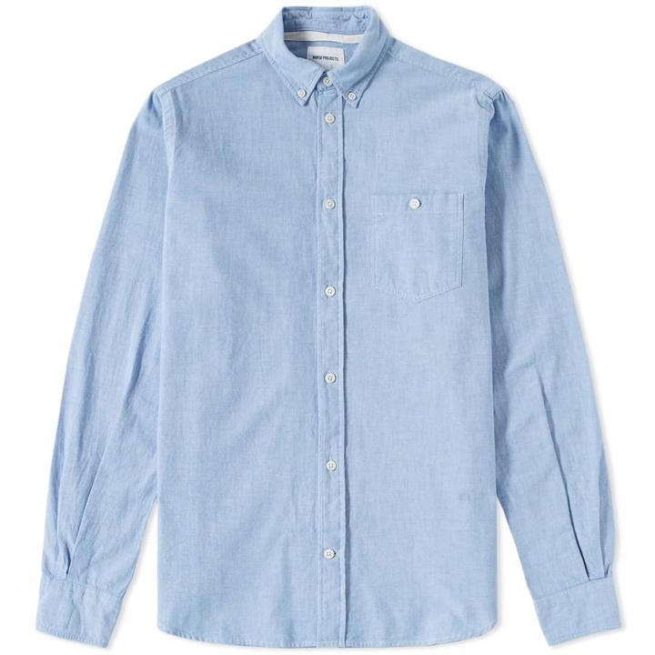 Photo: Norse Projects Anton Chambray Shirt Blue