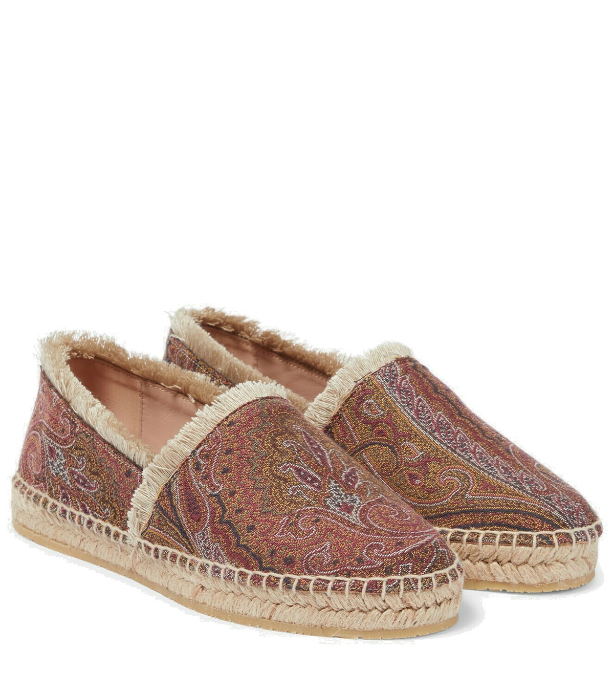 Etro Jacquard denim espadrilles Etro
