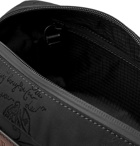 Berluti - Scritto Leather-Trimmed Nylon Wash Bag - Men - Black